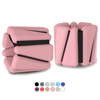La caviglia portabile regolabile del polso pesa l'yoga Barre Pilates Cardio Aerobics 2 insiemi 2lb 4lb