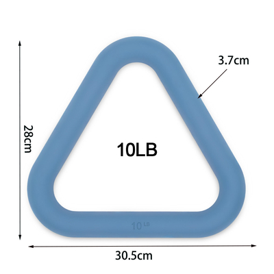 Potere libero Ring Dumbbells dei pesi di Kettlebell del triangolo dell'insieme della testa di legno del silicone