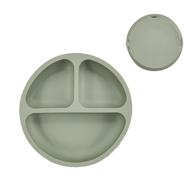 L'aspirazione libera del silicone del commestibile BPA ha diviso la piastrina per i bambini di svezzamento