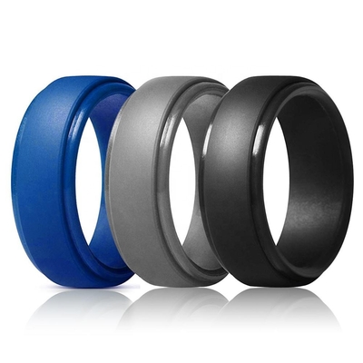 Impegno Ring Finger Ring For Men di nozze del silicone e logo su ordinazione delle donne