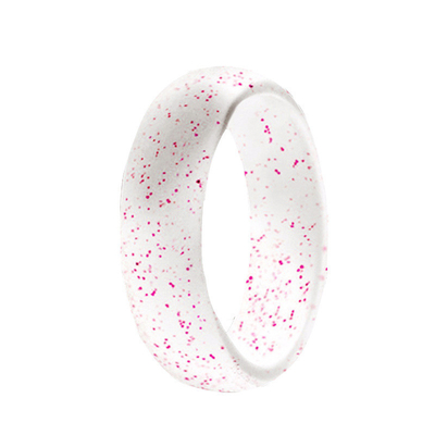 Anelli su ordinazione alla moda del silicone delle donne con le fedi nuziali eleganti istantanee fini del silicone