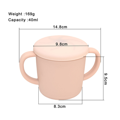 Tazza libera dello spuntino del silicone del bambino del bambino di BPA infrangibile
