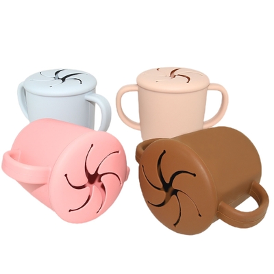 Tazza libera dello spuntino del silicone del bambino del bambino di BPA infrangibile