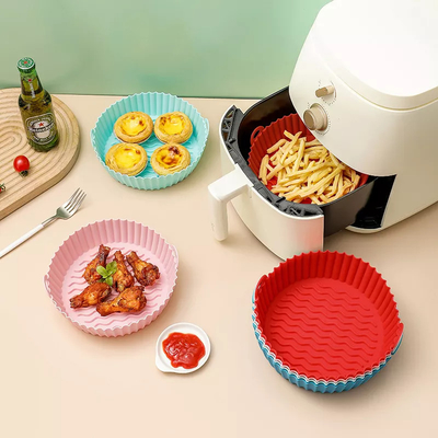 Friggitrice ad aria Pentola in silicone Sicuro per alimenti Friggitrici ad aria Accessori per forno Sostituzione della carta pergamena infiammabile