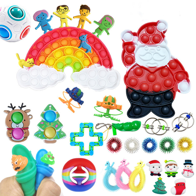 I giocattoli educativi della gomma di silicone del bambino dell'OEM rendono incombustibile flessibile antiusura