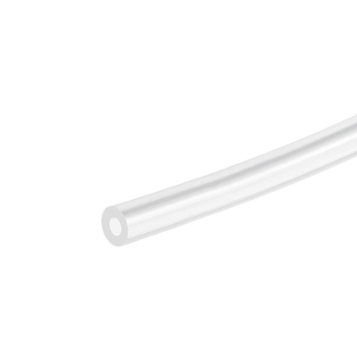Tubo di gomma ad alta temperatura inodoro, tubatura di gomma molle traslucida del chiaro silicone di 1mm