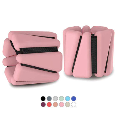 La caviglia portabile regolabile del polso pesa l'yoga Barre Pilates Cardio Aerobics 2 insiemi 2lb 4lb
