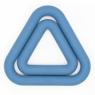 Potere libero Ring Dumbbells dei pesi di Kettlebell del triangolo dell'insieme della testa di legno del silicone